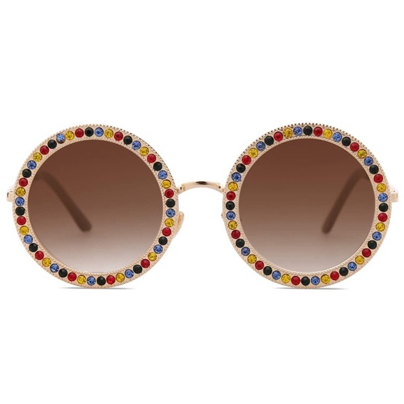 WOMEN Oversized Round UV400 Sunglasses main image 4